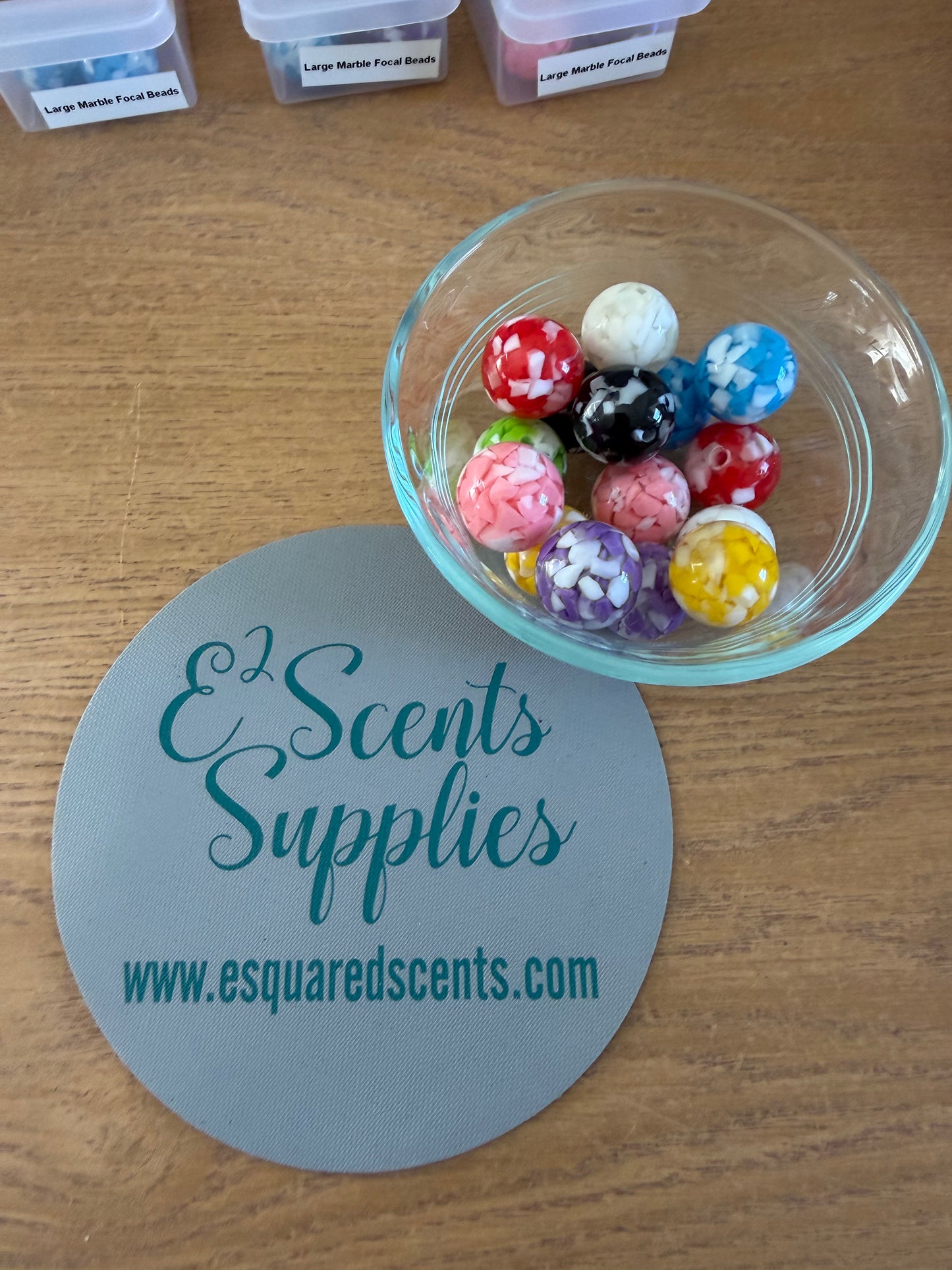 Large Marble Focal Beads