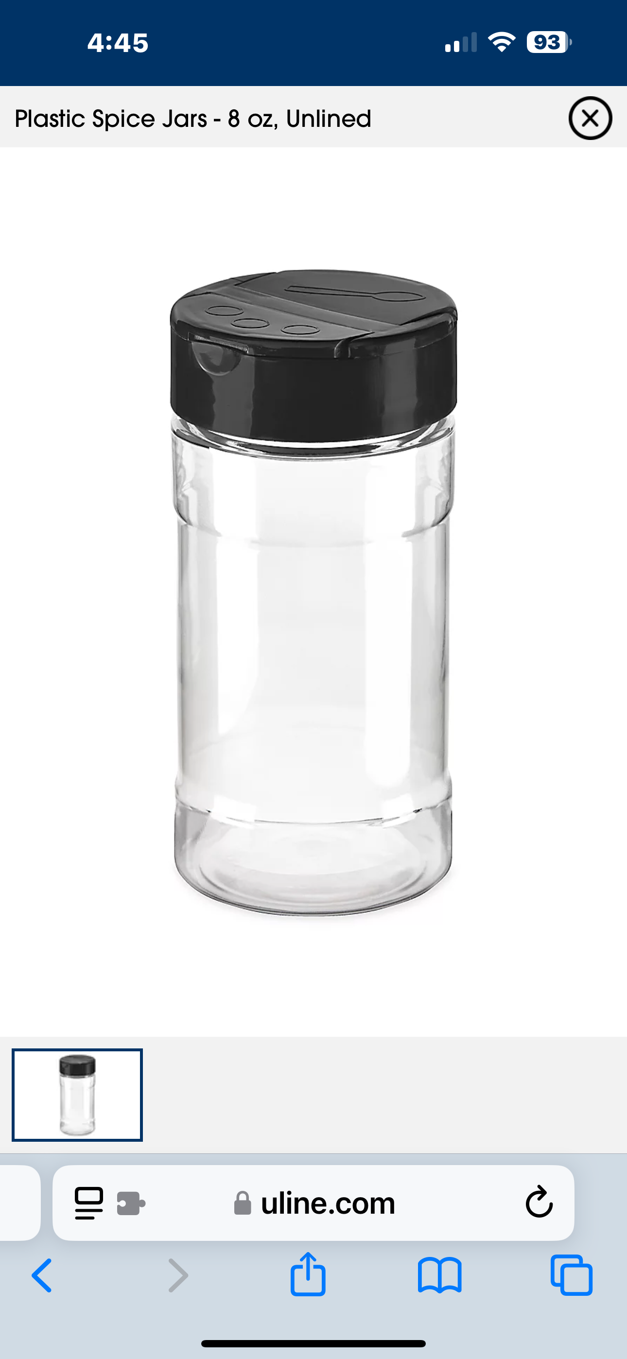 8 oz Shaker Jar