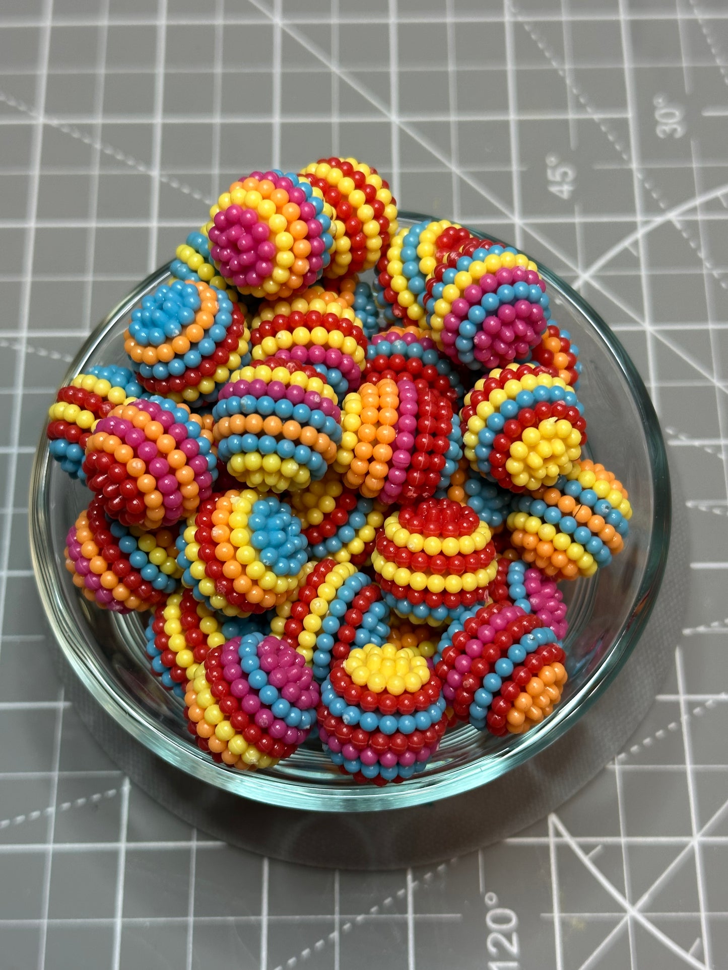Llama Fiesta Round Decorative Beads