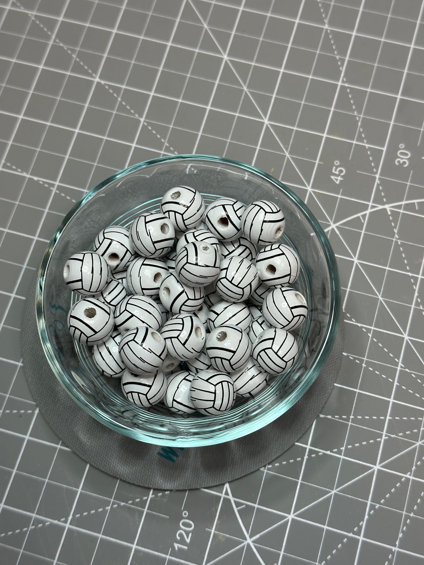 Volleyball Focal Bead