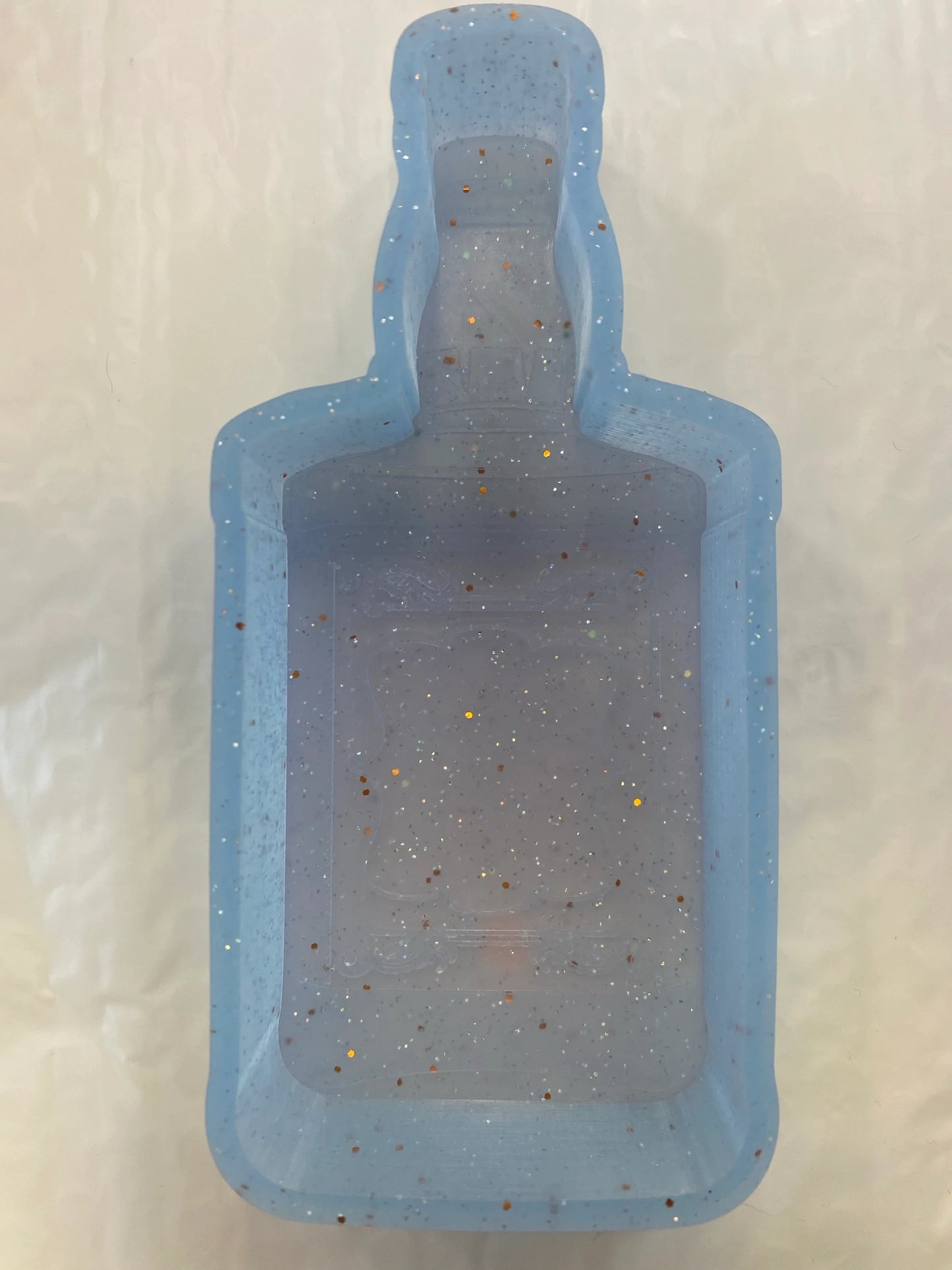 Whiskey Bottle Silicone Mold 2.5” wide x 6” tall x 1" deep