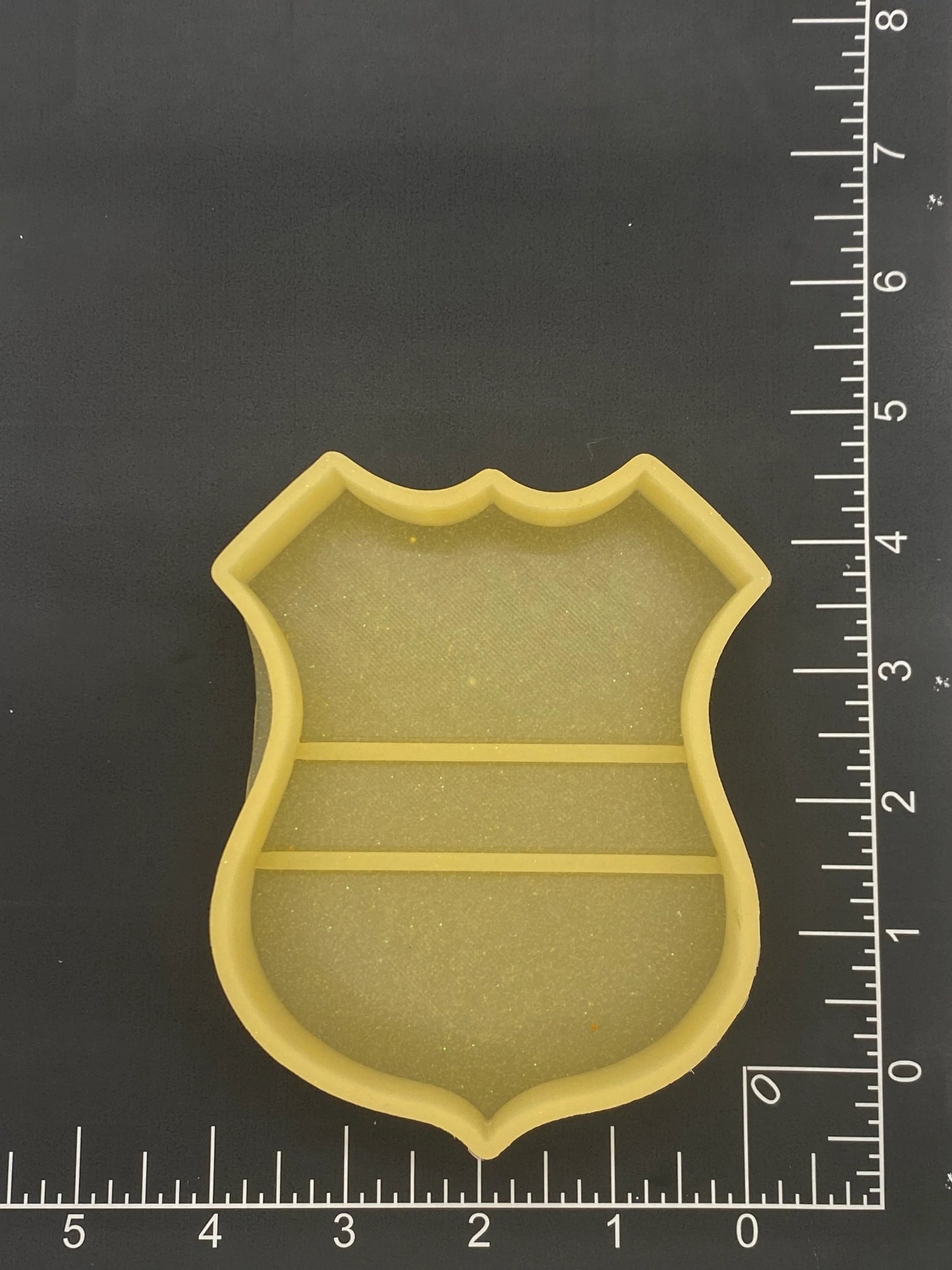 Shield Thin Blue Line Silicone Mold