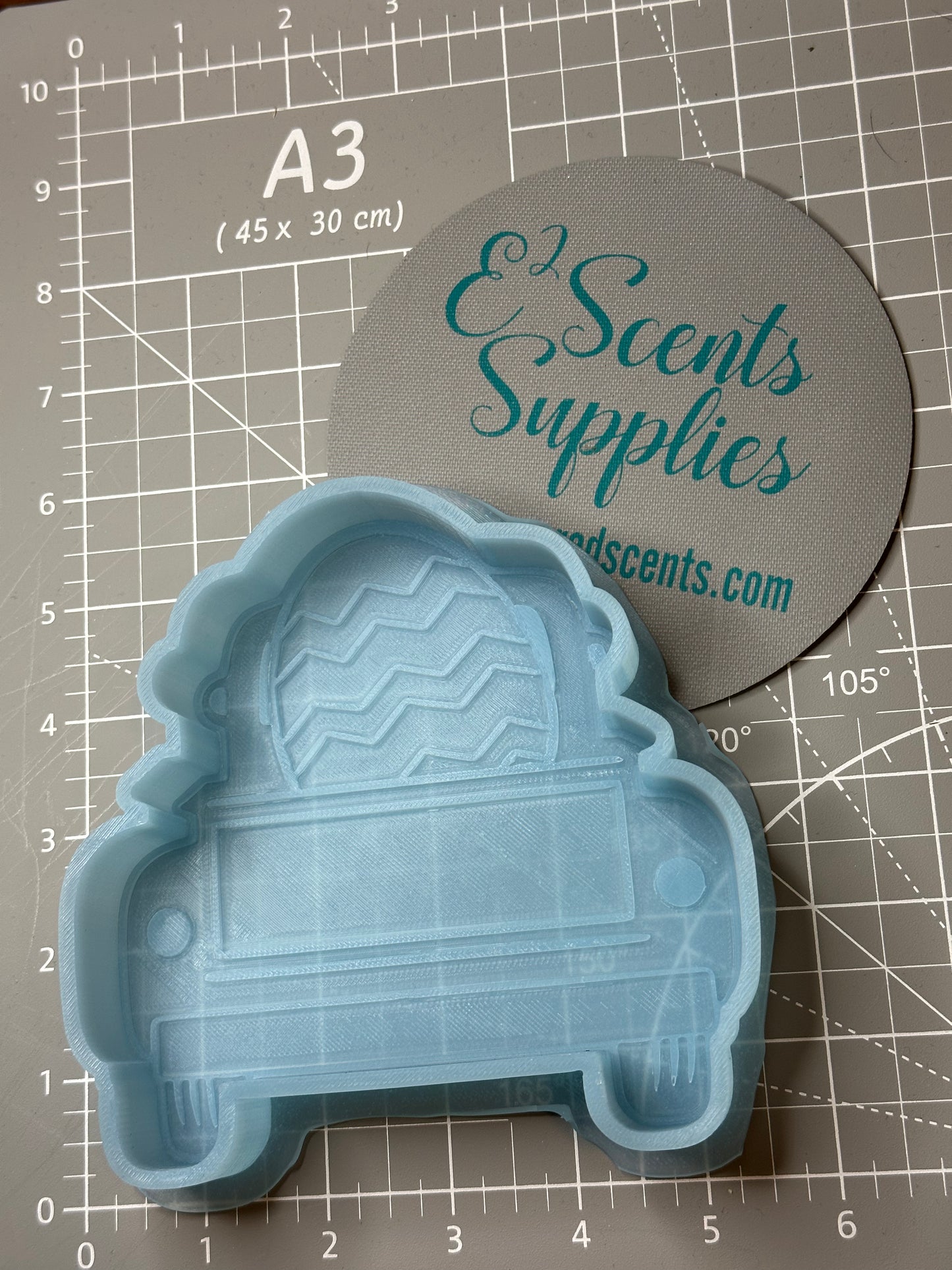 Truck with Easter Egg Silicone Mold