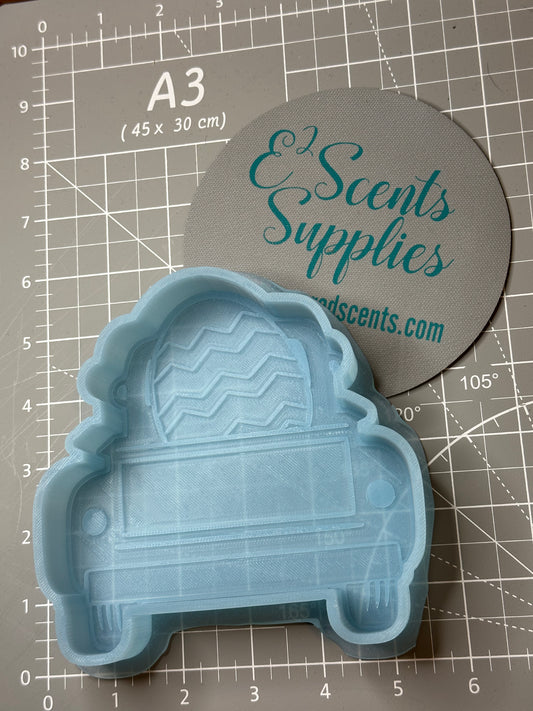 Truck with Easter Egg Silicone Mold