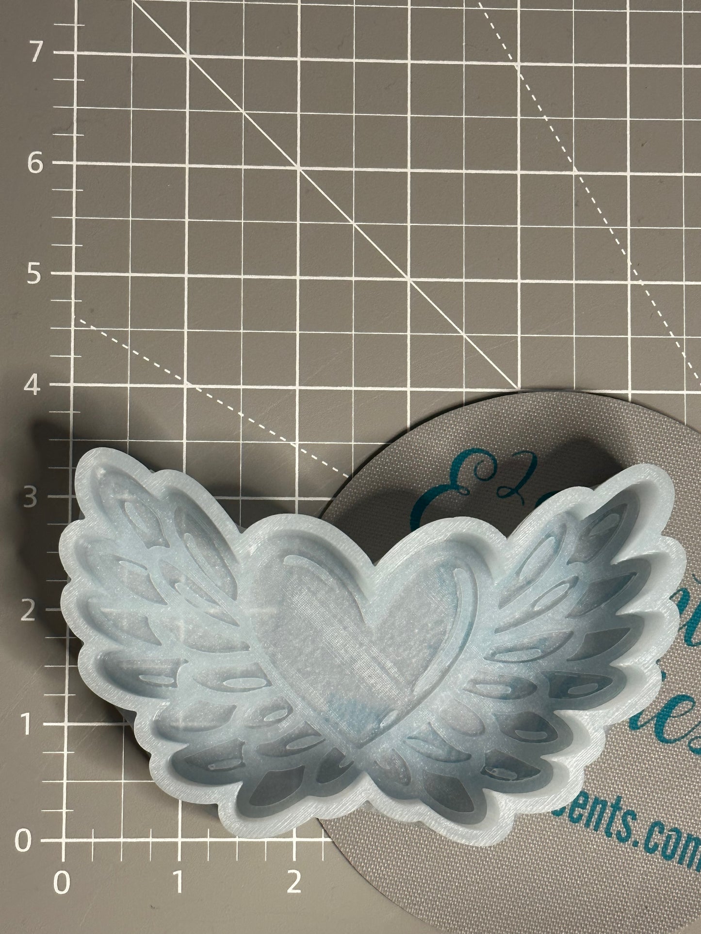 Heart With Wings Silicone Mold