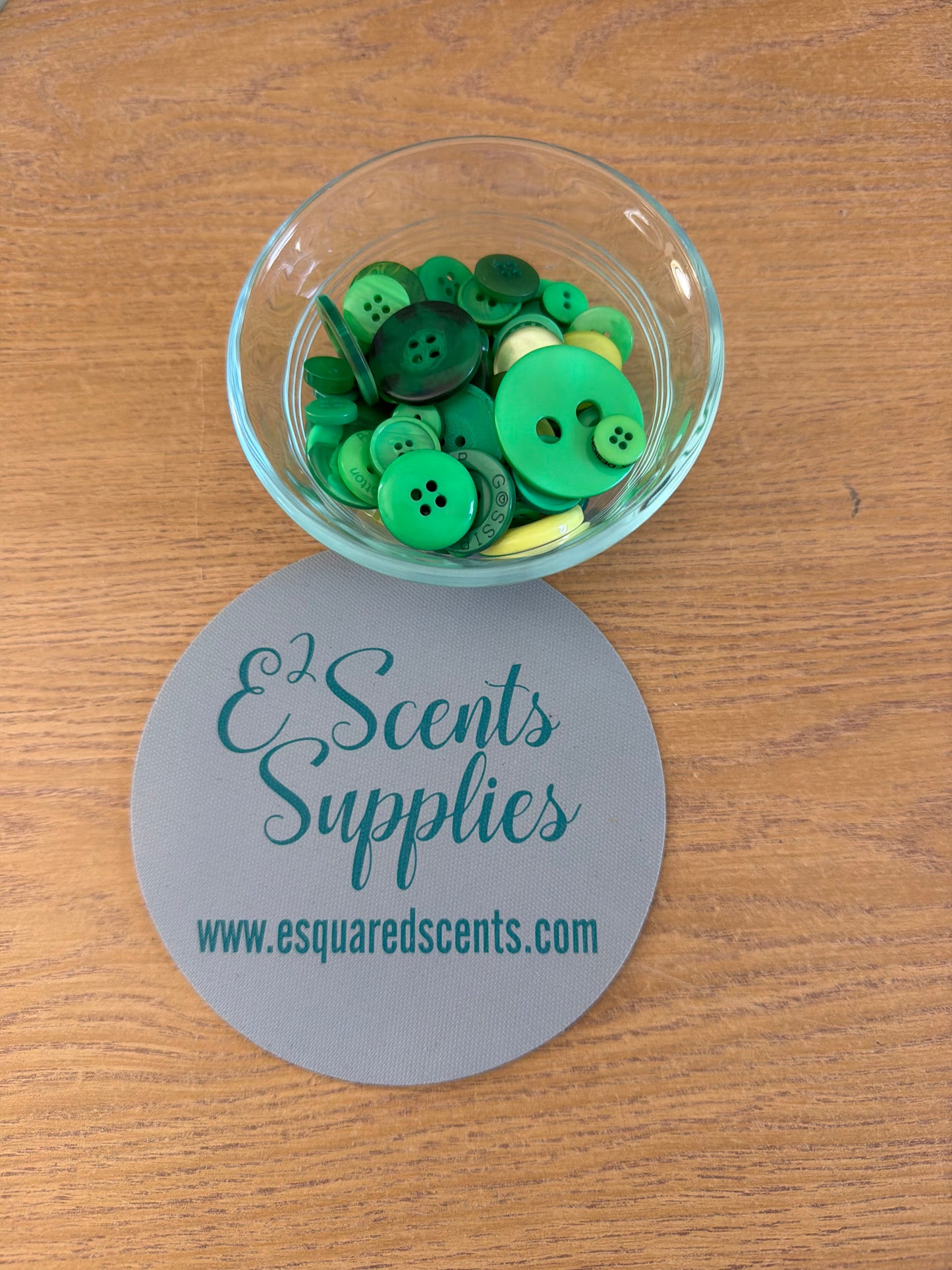 Green Button Beads