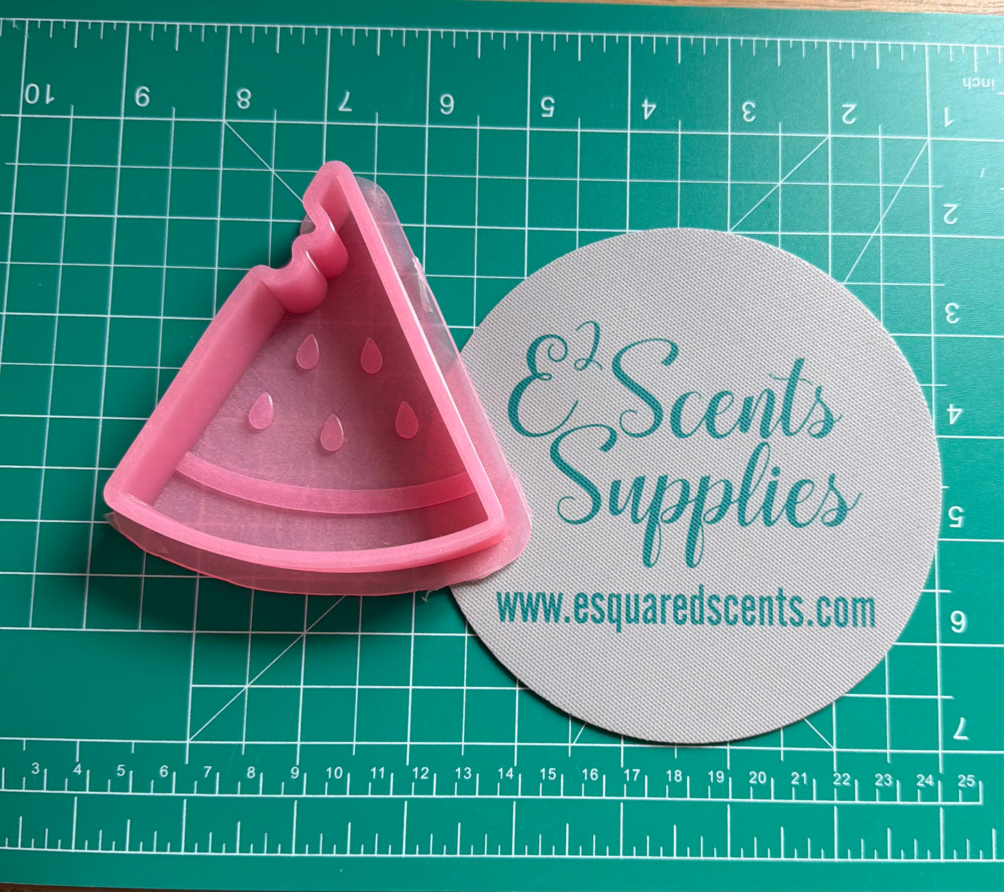 Watermelon Slice Silicone Mold 4”Tx 3.5”W x 1" deep