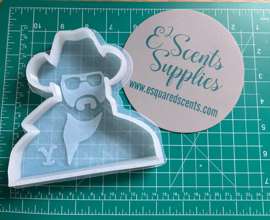 Cowboy Silicone Mold 5"x5" 1" deep.