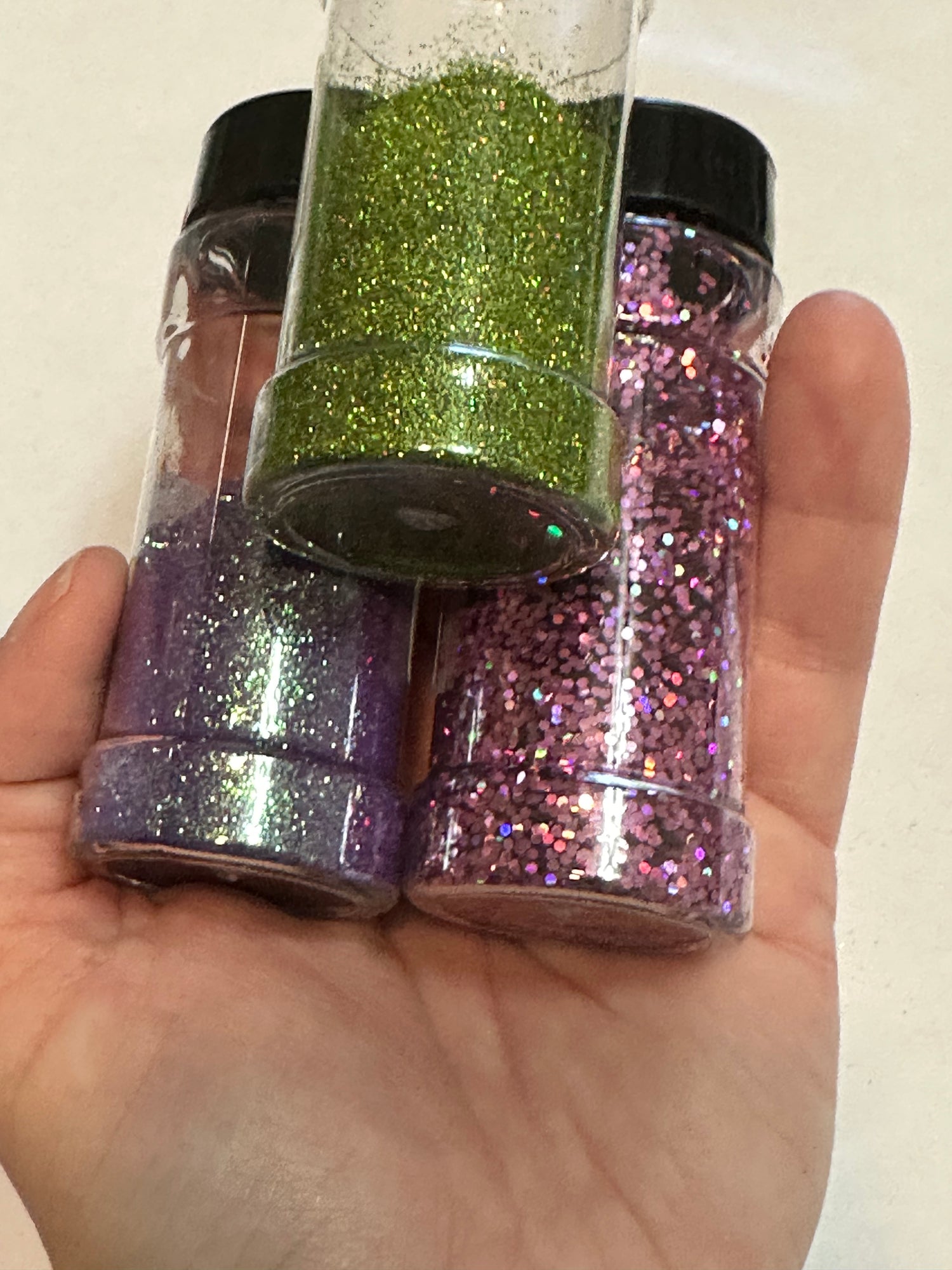 Assorted colors fine craft glitter .5 oz or 1 oz. Silver, Gold, Green, Pink  more