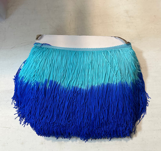 Ombré Blue and Teal Fringe