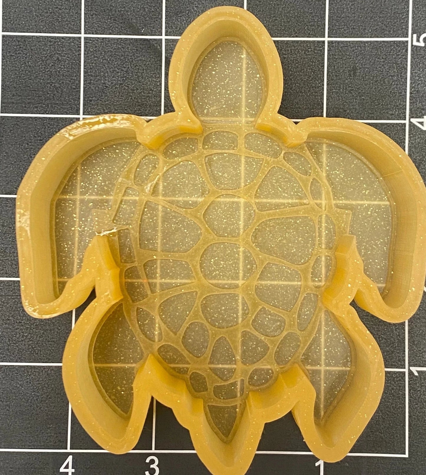 Sea Turtle Silicone Mold 4.25”wide x 5”tall x 1" deep