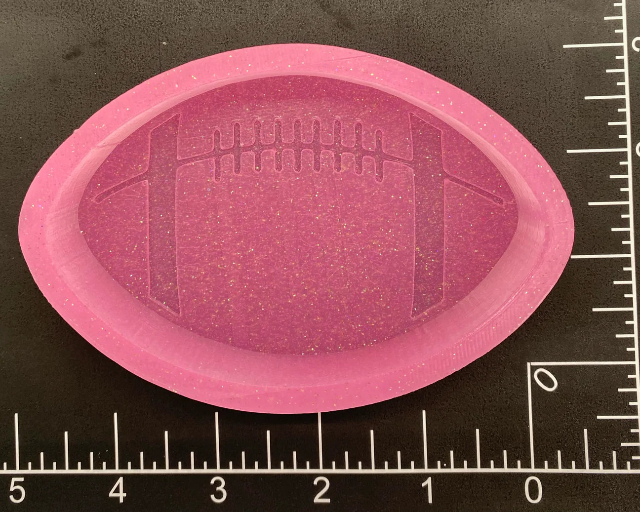 Football Silicone Mold 4” W x 3 H x 1" deep