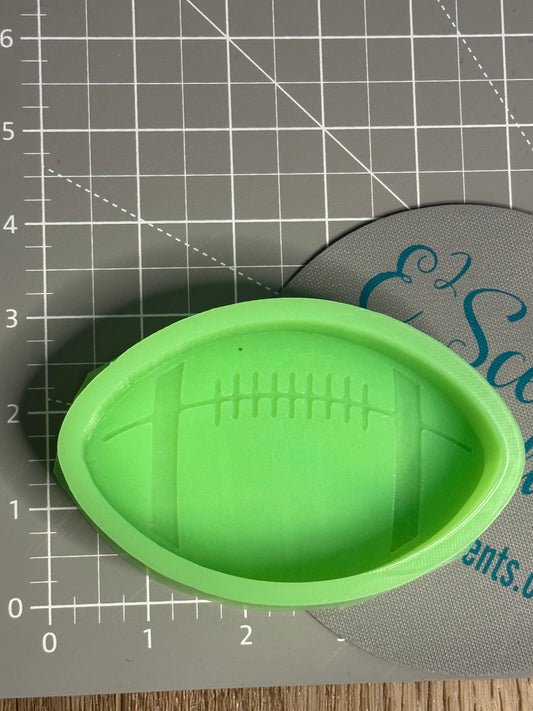 Football Silicone Mold 4” W x 3 H x 1" Deep