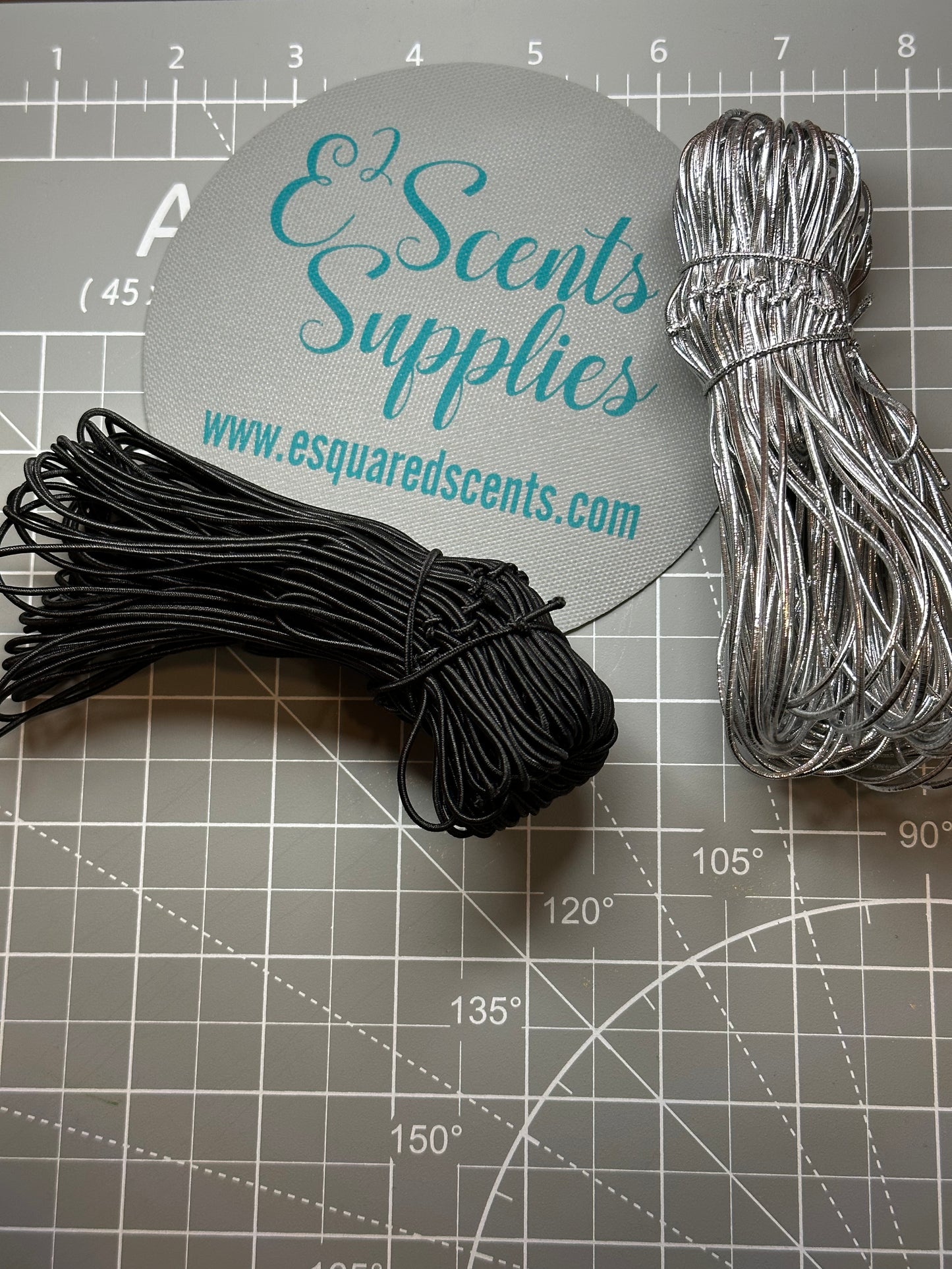 50 Pack 10” Black Stretch Elastic String Loops