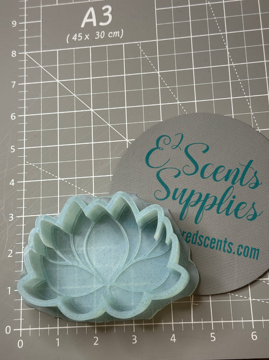 Lotus Flower Silicone Mold 4”W x 3”T x 1" deep