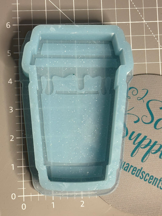 Drip Latte Silicone Mold 4.25"H x 3"W x 1" Deep