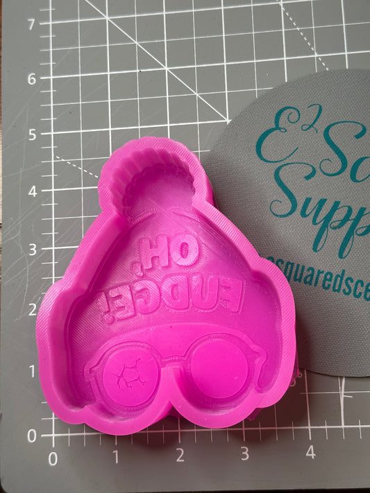 Oh Fudge Silicone Mold 4" T x 3.5 W x 1" D