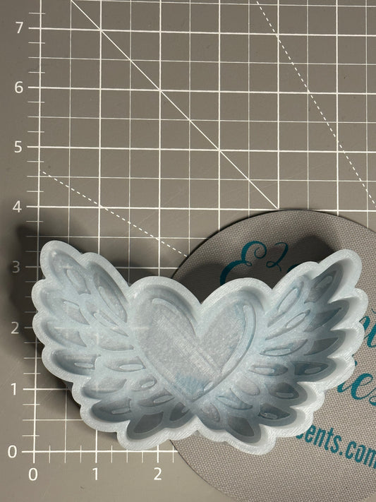 Heart With Wings Silicone Mold