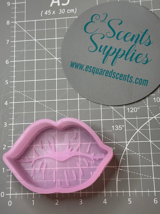 Smoochie Lips Silicone Mold 4.25” W x 3” T x 1" D