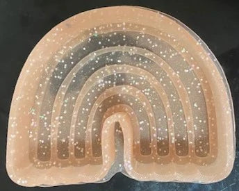 Rainbow Boho Silicone Mold 4"W x 3"H x 1" deep